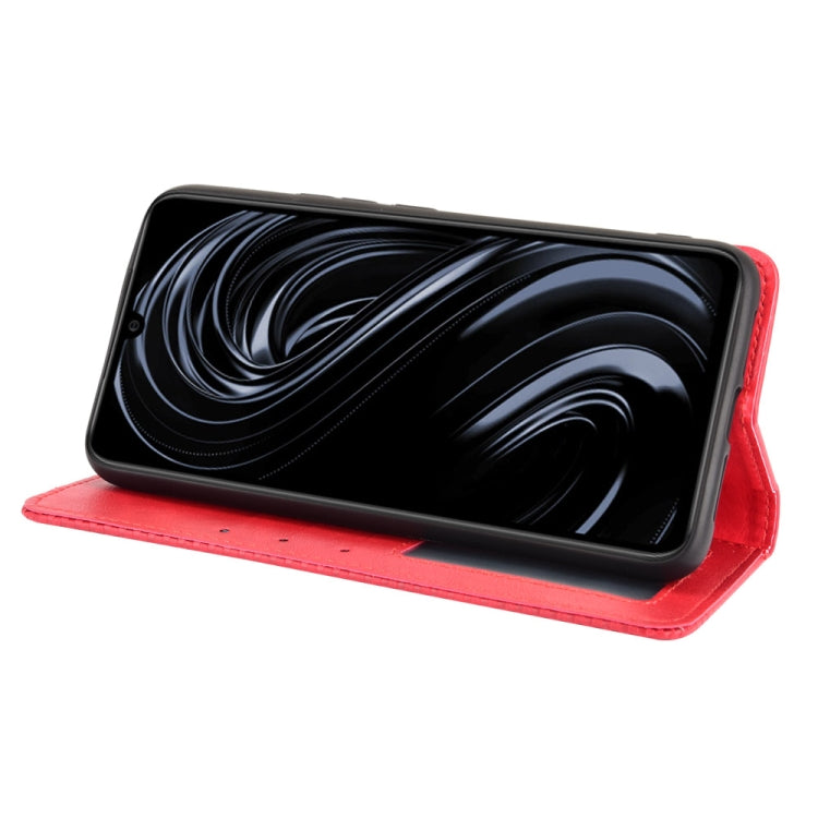 For Rakuten Big S Magnetic Buckle Retro Crazy Horse Texture Horizontal Flip Leather Case with Holder & Card Slots & Photo Frame