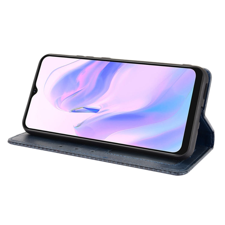 For Blackview A70 (2021) Magnetic Buckle Retro Crazy Horse Texture Horizontal Flip Leather Case with Holder & Card Slots & Photo Frame