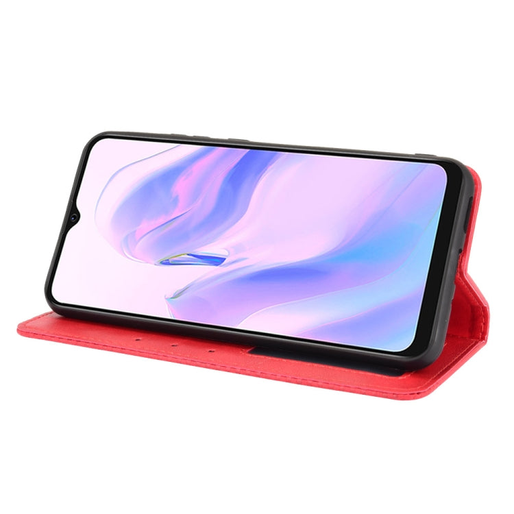 For Blackview A70 (2021) Magnetic Buckle Retro Crazy Horse Texture Horizontal Flip Leather Case with Holder & Card Slots & Photo Frame