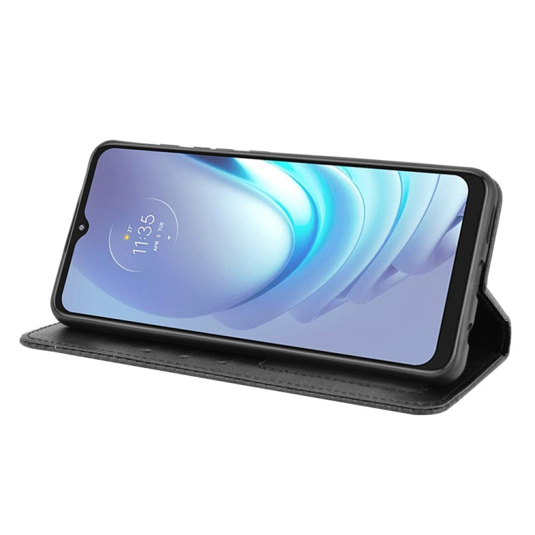 For Motorola Moto G50 Magnetic Buckle Retro Crazy Horse Texture Horizontal Flip Leather Case with Holder & Card Slots & Photo Frame