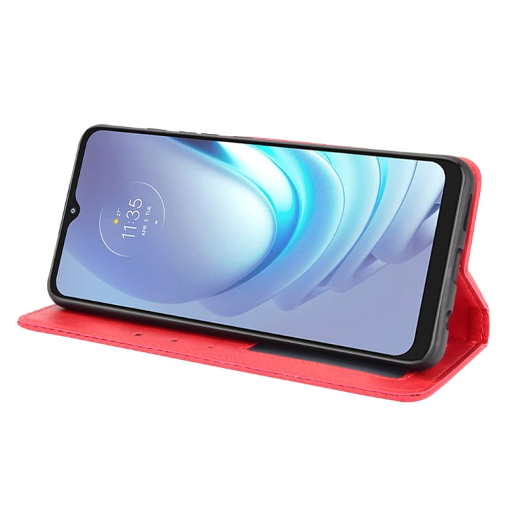 For Motorola Moto G50 Magnetic Buckle Retro Crazy Horse Texture Horizontal Flip Leather Case with Holder & Card Slots & Photo Frame