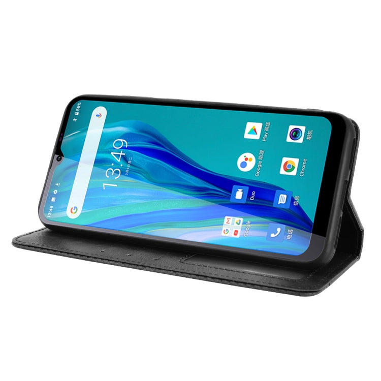 For Oukitel C23 Pro Magnetic Buckle Retro Crazy Horse Texture Horizontal Flip Leather Case with Holder & Card Slots & Photo Frame