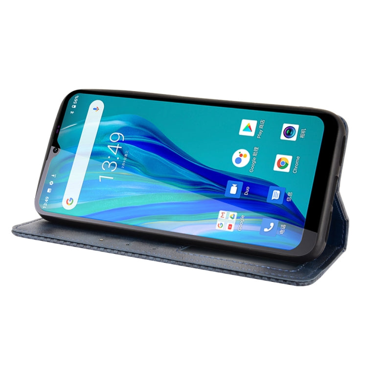 For Oukitel C23 Pro Magnetic Buckle Retro Crazy Horse Texture Horizontal Flip Leather Case with Holder & Card Slots & Photo Frame