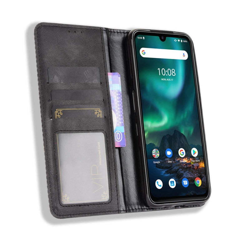 For UMIDIGI Bison GT Magnetic Buckle Retro Crazy Horse Texture Horizontal Flip Leather Case with Holder & Card Slots & Photo Frame