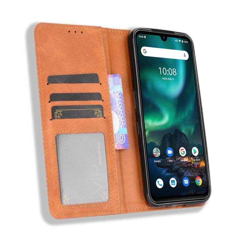 For UMIDIGI Bison GT Magnetic Buckle Retro Crazy Horse Texture Horizontal Flip Leather Case with Holder & Card Slots & Photo Frame