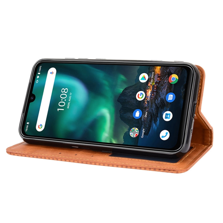 For UMIDIGI Bison GT Magnetic Buckle Retro Crazy Horse Texture Horizontal Flip Leather Case with Holder & Card Slots & Photo Frame