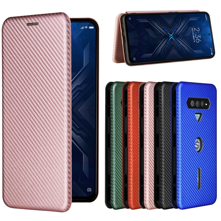 For Xiaomi Black Shark 4 / 4 Pro Carbon Fiber Texture Horizontal Flip TPU + PC + PU Leather Case with Card Slot