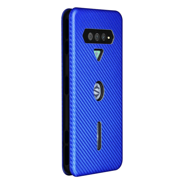 For Xiaomi Black Shark 4 / 4 Pro Carbon Fiber Texture Horizontal Flip TPU + PC + PU Leather Case with Card Slot