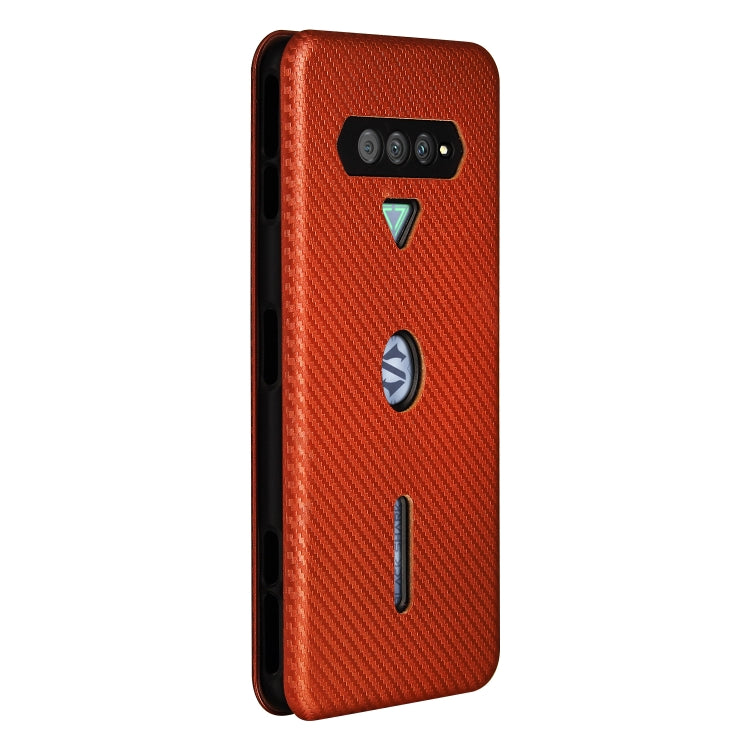 For Xiaomi Black Shark 4 / 4 Pro Carbon Fiber Texture Horizontal Flip TPU + PC + PU Leather Case with Card Slot