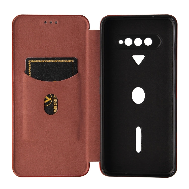 For Xiaomi Black Shark 4 / 4 Pro Carbon Fiber Texture Horizontal Flip TPU + PC + PU Leather Case with Card Slot