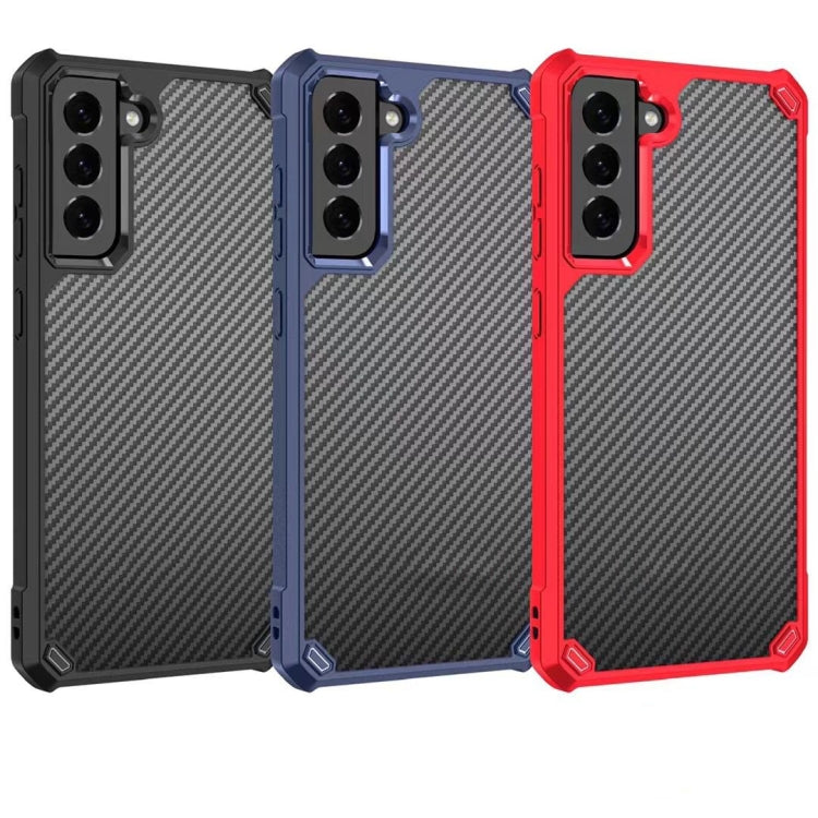 Carbon Fiber Acrylic Shockproof Protective Case For Samsung Galaxy S21 5G