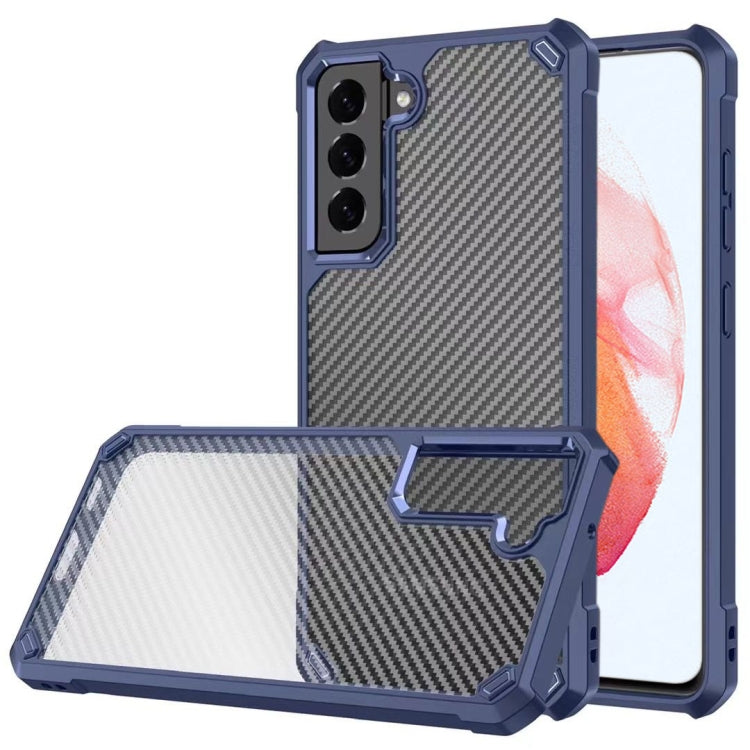 Carbon Fiber Acrylic Shockproof Protective Case For Samsung Galaxy S21 5G