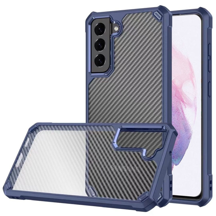 Carbon Fiber Acrylic Shockproof Protective Case For Samsung Galaxy S21+ 5G