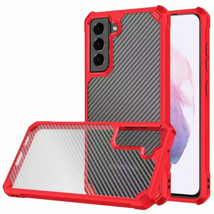 Carbon Fiber Acrylic Shockproof Protective Case For Samsung Galaxy S21+ 5G