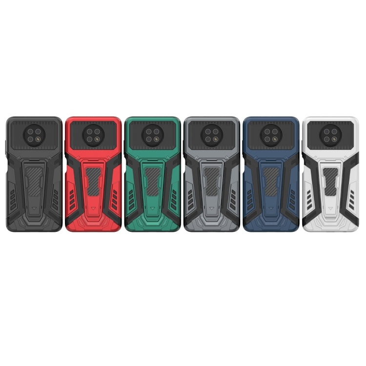 For Xiaomi Redmi Note 9 5G War Chariot Series Armor All-inclusive Shockproof PC + TPU Protective Case with Invisible Holder