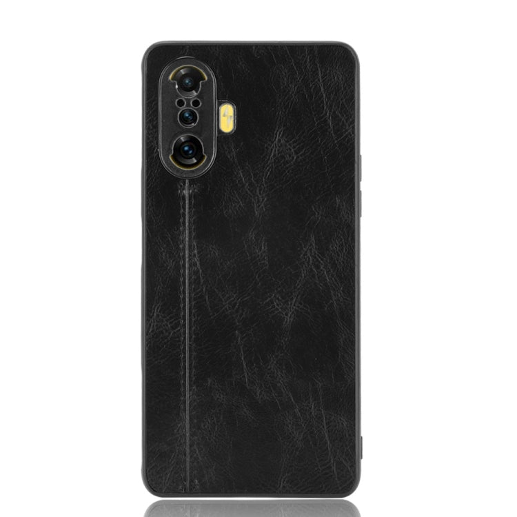 For Xiaomi Redmi K40 Gaming Edition 5G Shockproof Sewing Cow Pattern Skin PC + PU + TPU Case