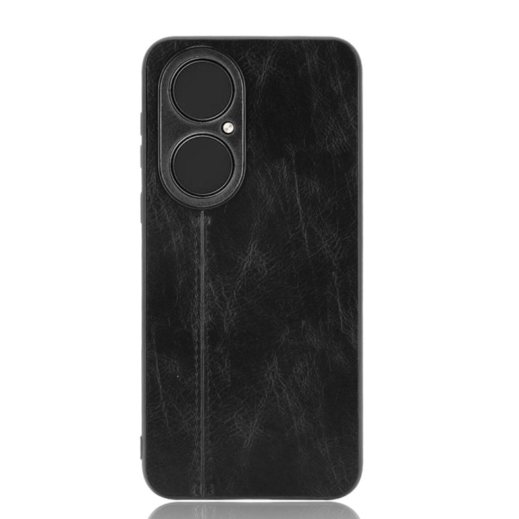 For Huawei P50 Shockproof Sewing Cow Pattern Skin PC + PU + TPU Case
