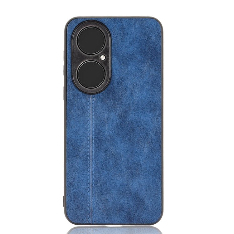 For Huawei P50 Shockproof Sewing Cow Pattern Skin PC + PU + TPU Case