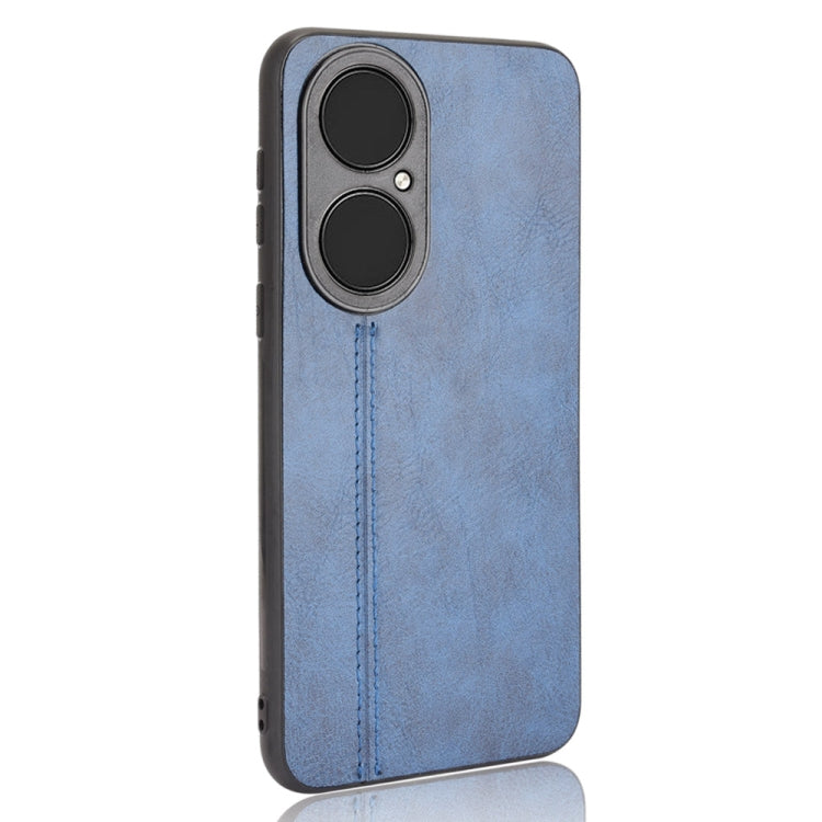 For Huawei P50 Shockproof Sewing Cow Pattern Skin PC + PU + TPU Case