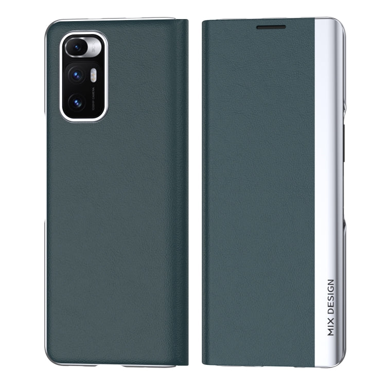 For Xiaomi Mix Fold Electroplated Horizontal Flip Leather Case with Holder