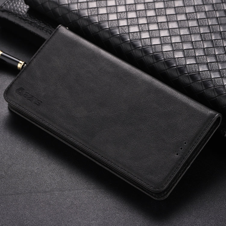 For Galaxy A8 2018 AZNS Retro Texture Magnetic Horizontal Flip PU Leather Case with Holder & Card Slots & Photo Frame