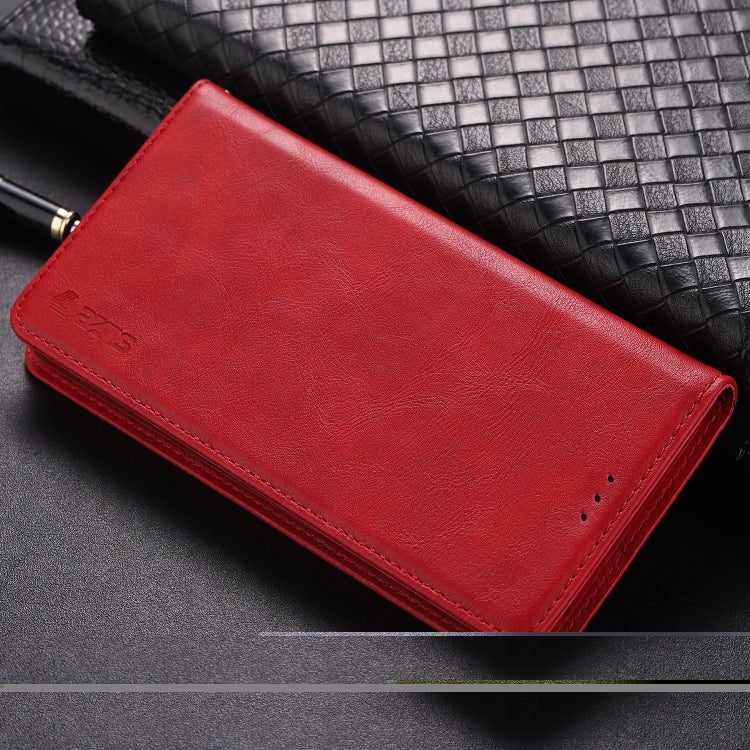 For Galaxy A8 2018 AZNS Retro Texture Magnetic Horizontal Flip PU Leather Case with Holder & Card Slots & Photo Frame