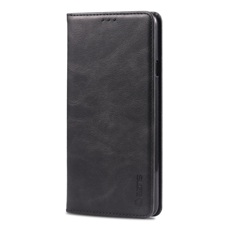 For Galaxy A8 Star/ A9 Star AZNS Retro Texture Magnetic Horizontal Flip PU Leather Case with Holder & Card Slots & Photo Frame