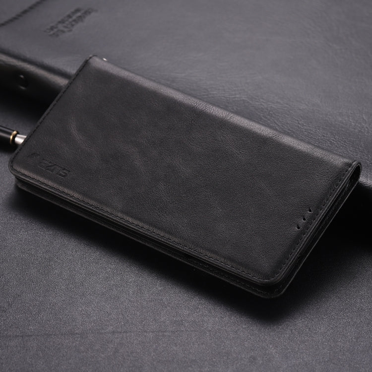 For Galaxy A8 Star/ A9 Star AZNS Retro Texture Magnetic Horizontal Flip PU Leather Case with Holder & Card Slots & Photo Frame