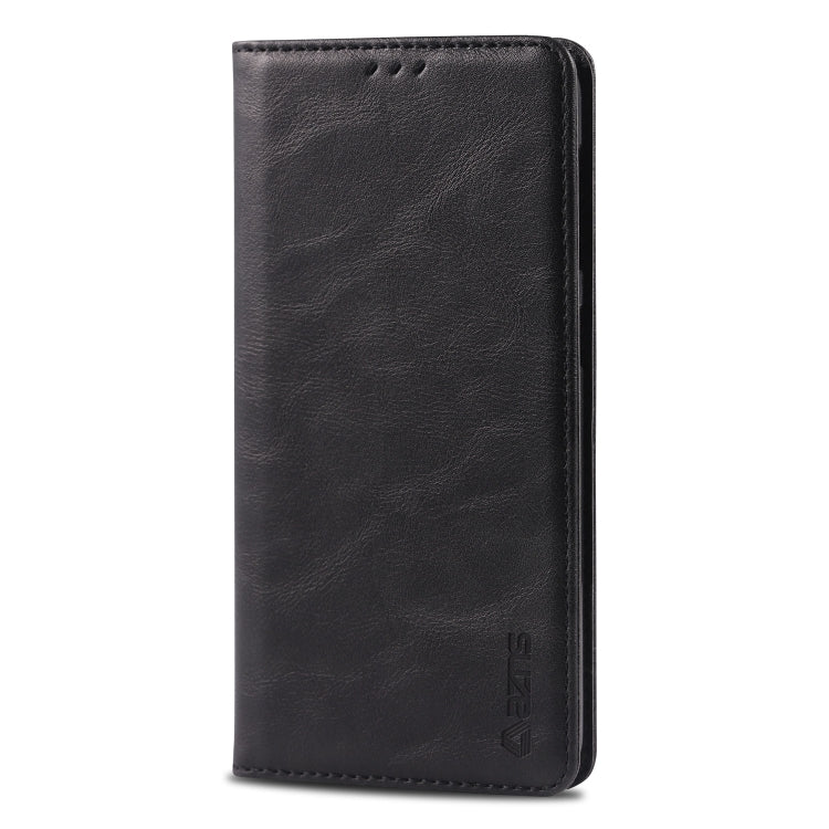 For Galaxy A10 / M10 AZNS Retro Texture Magnetic Horizontal Flip PU Leather Case with Holder & Card Slots & Photo Frame