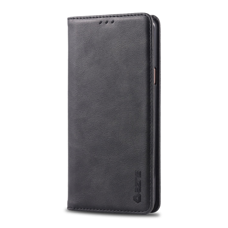 For Galaxy J4 2018 AZNS Retro Texture Magnetic Horizontal Flip PU Leather Case with Holder & Card Slots & Photo Frame