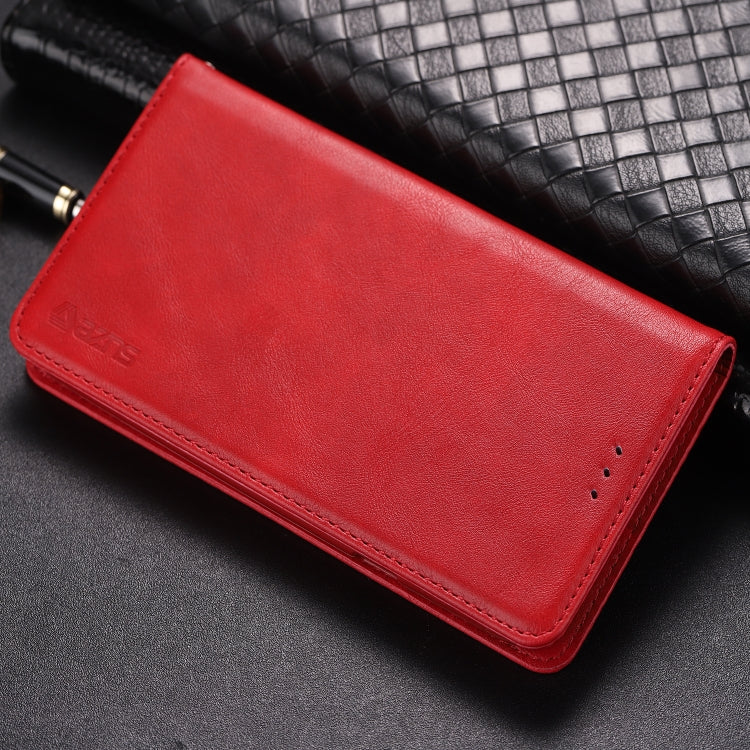 For Galaxy J4 2018 AZNS Retro Texture Magnetic Horizontal Flip PU Leather Case with Holder & Card Slots & Photo Frame