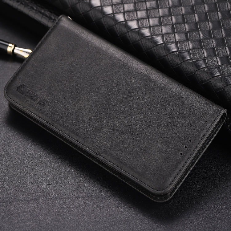 For Galaxy J4 Plus 2018 AZNS Retro Texture Magnetic Horizontal Flip PU Leather Case with Holder & Card Slots & Photo Frame