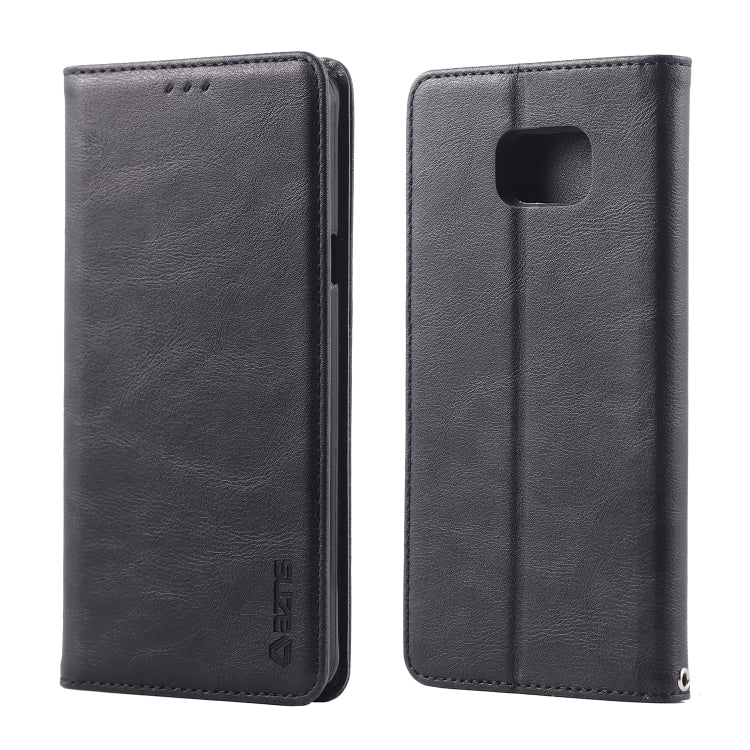 For Galaxy Note 5 AZNS Retro Texture Magnetic Horizontal Flip PU Leather Case with Holder & Card Slots & Photo Frame