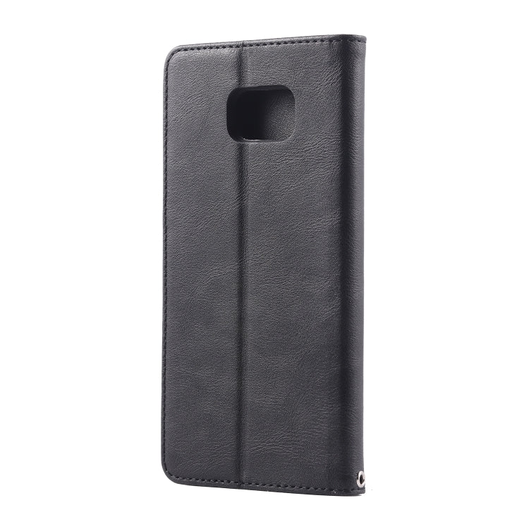 For Galaxy Note 5 AZNS Retro Texture Magnetic Horizontal Flip PU Leather Case with Holder & Card Slots & Photo Frame