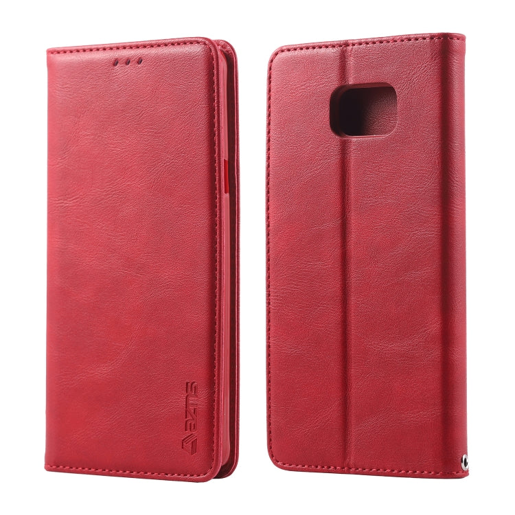 For Galaxy Note 5 AZNS Retro Texture Magnetic Horizontal Flip PU Leather Case with Holder & Card Slots & Photo Frame