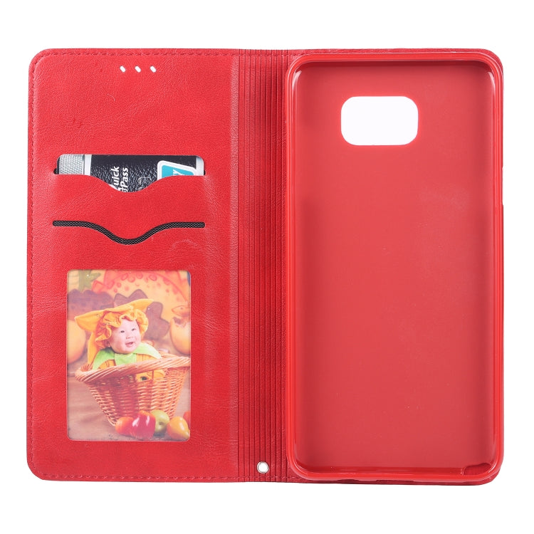 For Galaxy Note 5 AZNS Retro Texture Magnetic Horizontal Flip PU Leather Case with Holder & Card Slots & Photo Frame
