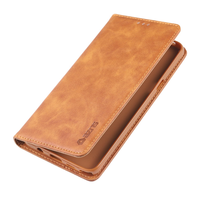 For Galaxy Note 5 AZNS Retro Texture Magnetic Horizontal Flip PU Leather Case with Holder & Card Slots & Photo Frame