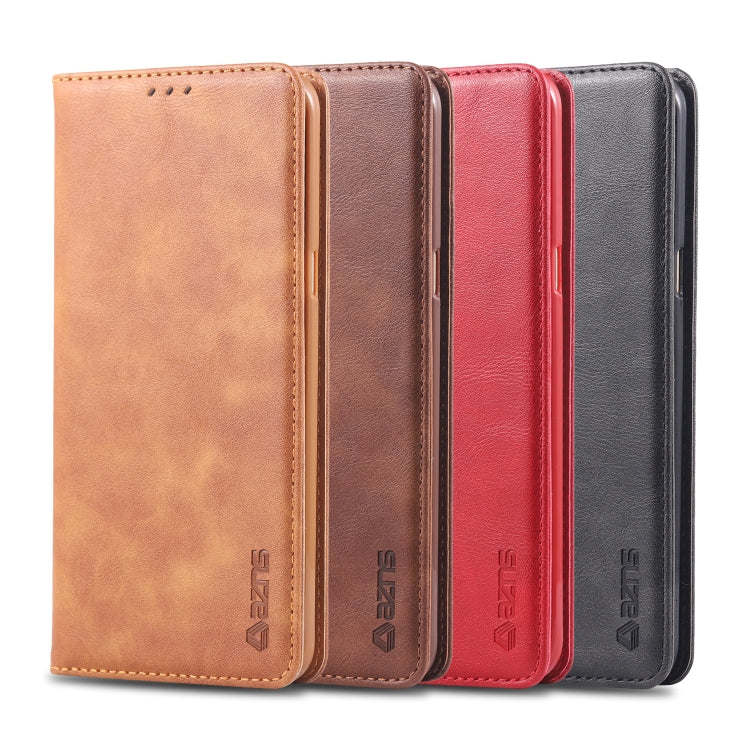 For Galaxy Note 5 AZNS Retro Texture Magnetic Horizontal Flip PU Leather Case with Holder & Card Slots & Photo Frame