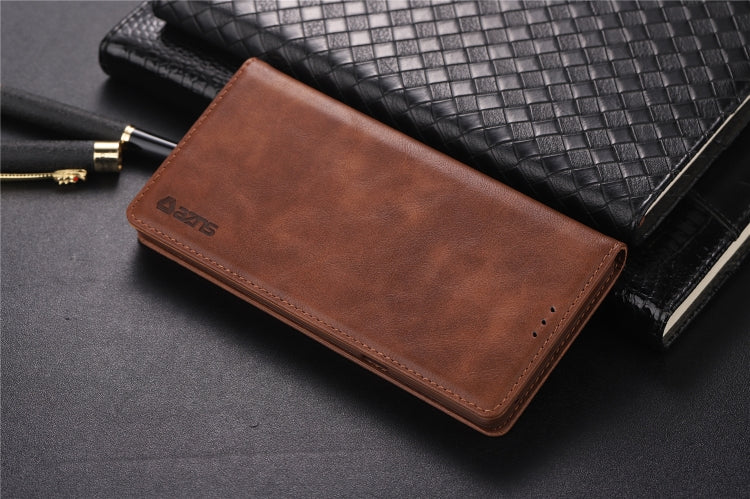 For Galaxy Note 9 AZNS Retro Texture Magnetic Horizontal Flip PU Leather Case with Holder & Card Slots & Photo Frame