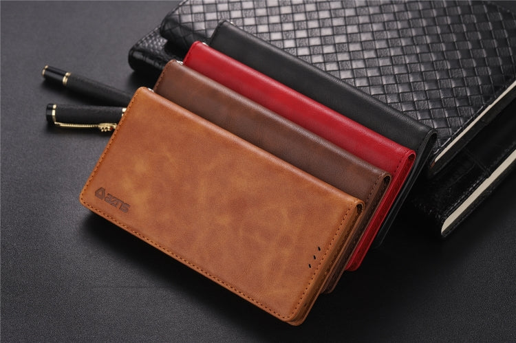 For Galaxy Note 9 AZNS Retro Texture Magnetic Horizontal Flip PU Leather Case with Holder & Card Slots & Photo Frame