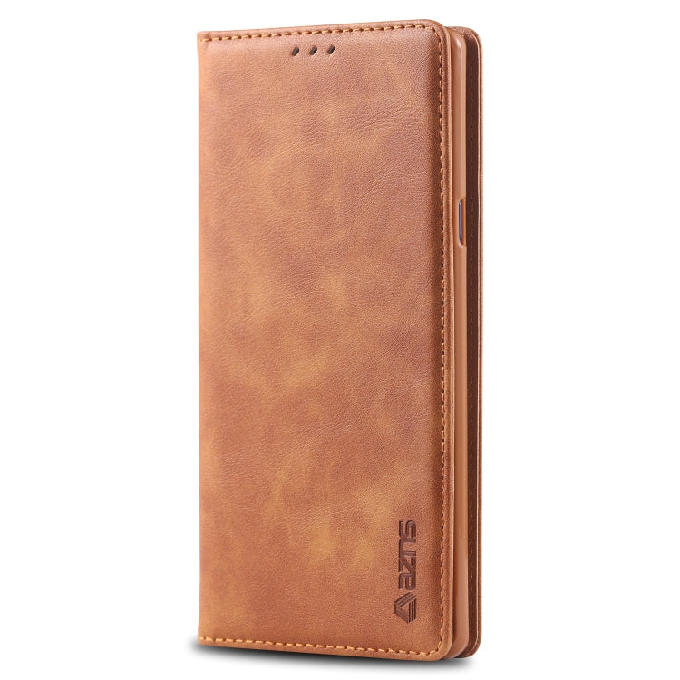 For Galaxy Note 9 AZNS Retro Texture Magnetic Horizontal Flip PU Leather Case with Holder & Card Slots & Photo Frame