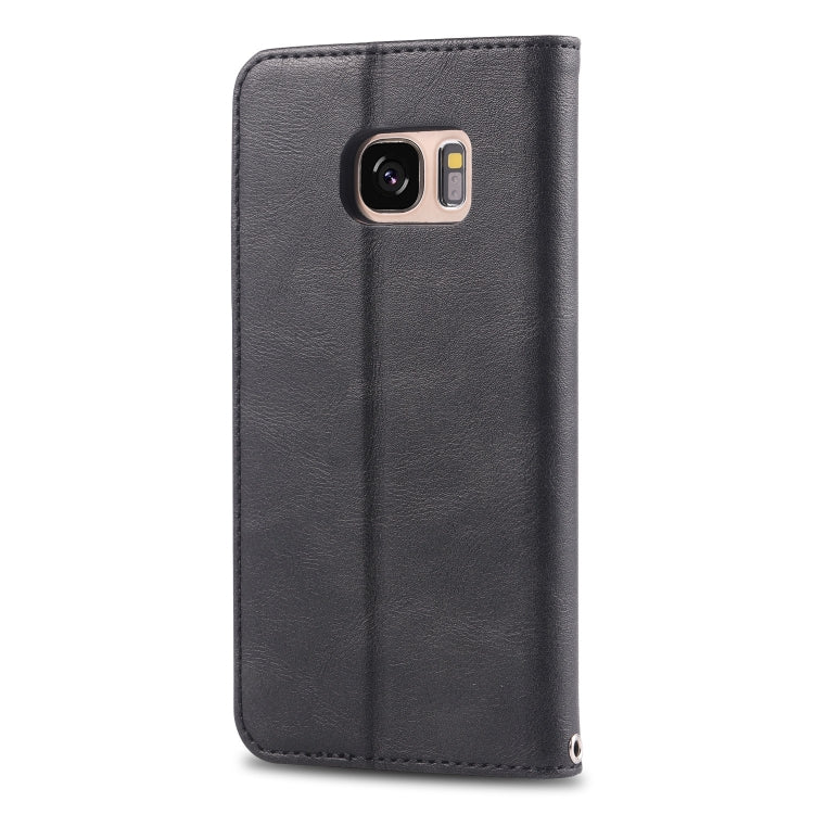 For Galaxy S7 AZNS Retro Texture Magnetic Horizontal Flip PU Leather Case with Holder & Card Slots & Photo Frame