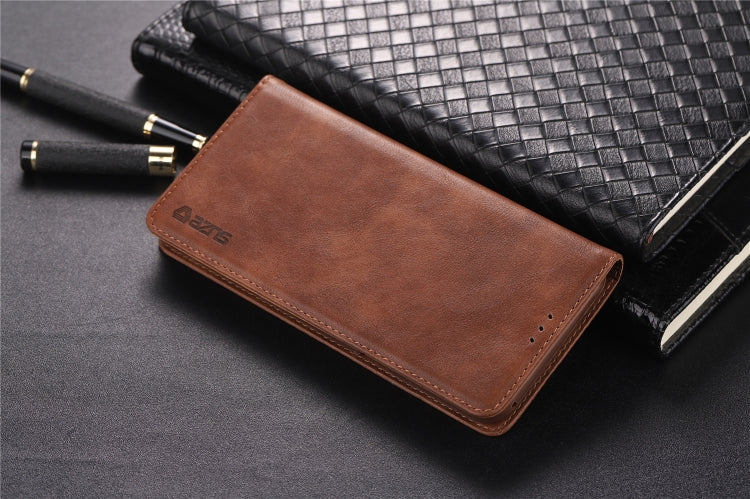 For Galaxy S8 AZNS Retro Texture Magnetic Horizontal Flip PU Leather Case with Holder & Card Slots & Photo Frame