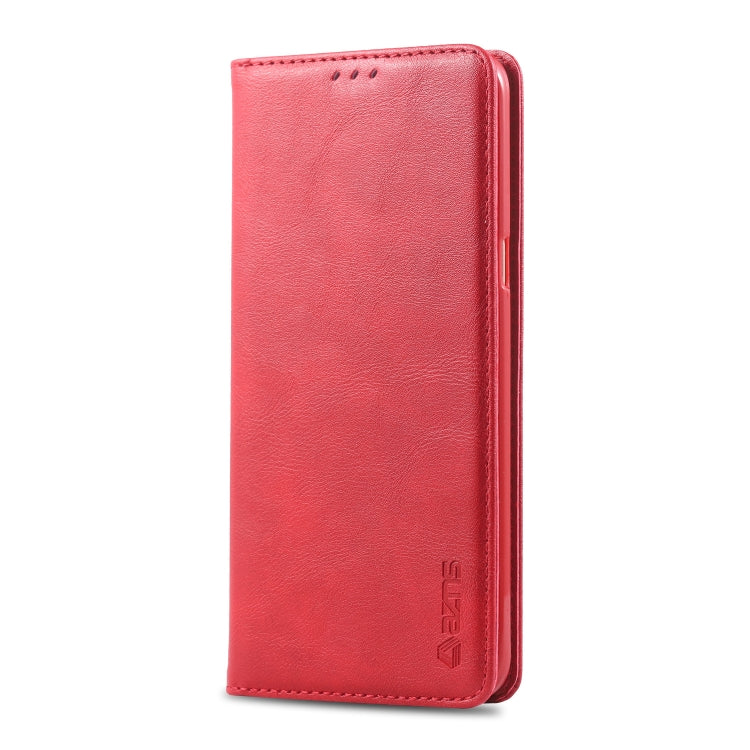 For Galaxy S8 AZNS Retro Texture Magnetic Horizontal Flip PU Leather Case with Holder & Card Slots & Photo Frame