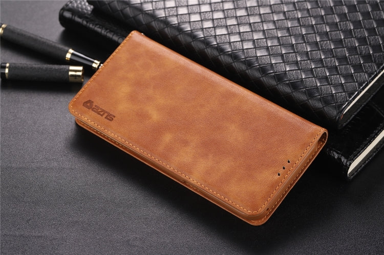 For Galaxy S8 AZNS Retro Texture Magnetic Horizontal Flip PU Leather Case with Holder & Card Slots & Photo Frame