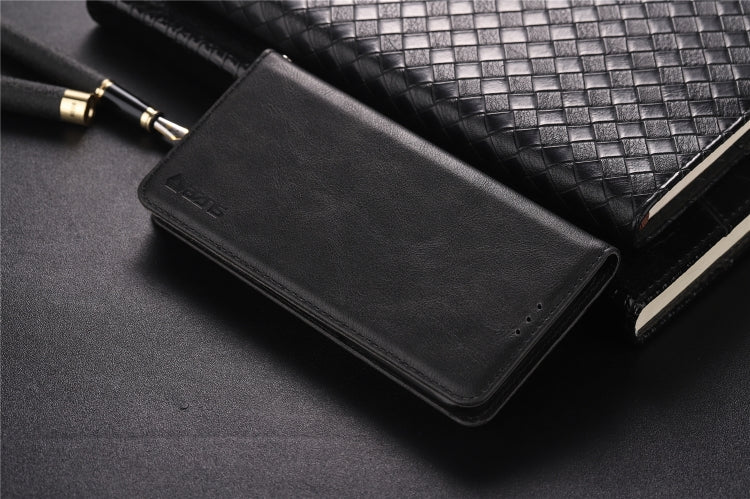 For Galaxy S9 AZNS Retro Texture Magnetic Horizontal Flip PU Leather Case with Holder & Card Slots & Photo Frame