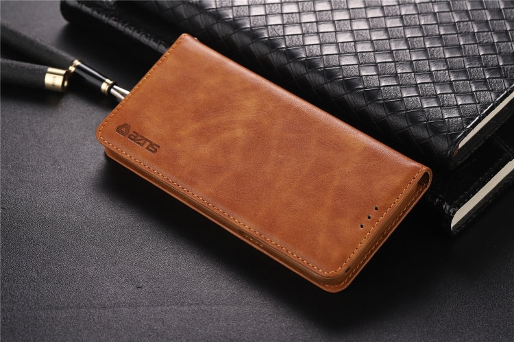 For Galaxy S9 AZNS Retro Texture Magnetic Horizontal Flip PU Leather Case with Holder & Card Slots & Photo Frame