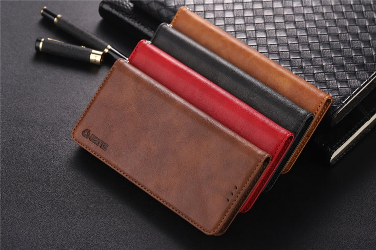For Galaxy S9 AZNS Retro Texture Magnetic Horizontal Flip PU Leather Case with Holder & Card Slots & Photo Frame