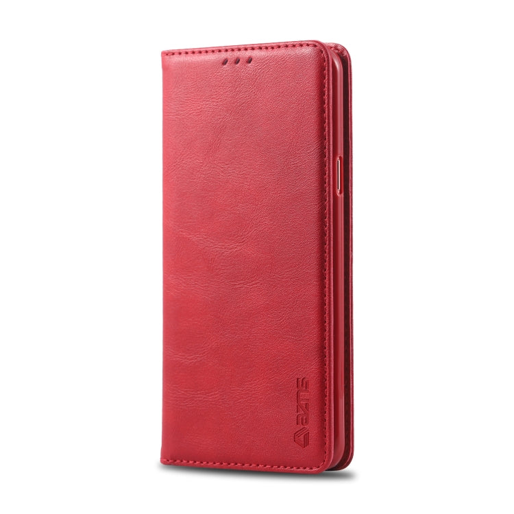 For Galaxy S9 Plus AZNS Retro Texture Magnetic Horizontal Flip PU Leather Case with Holder & Card Slots & Photo Frame
