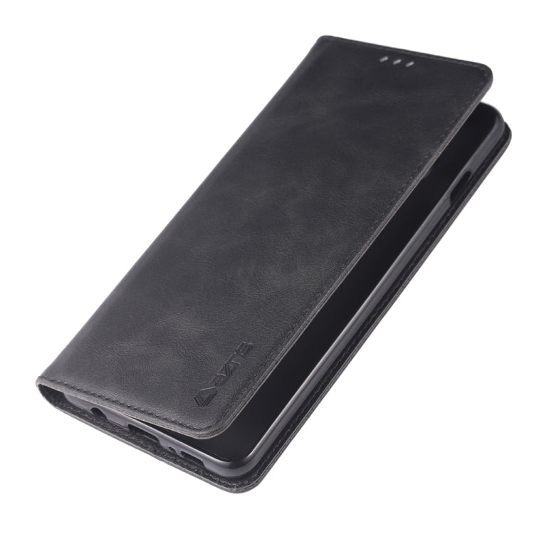 For Galaxy S10 5G AZNS Retro Texture Magnetic Horizontal Flip PU Leather Case with Holder & Card Slots & Photo Frame